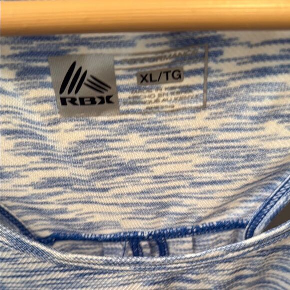 RBX White and Blue Tank Top with Moisture-Wicking Fabric - Picture 2 of 3
